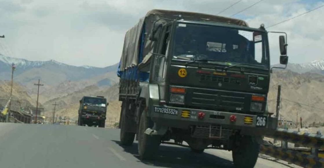 The Army vehicle carrying the soldiers skidded off the road and rolled down into a 300-feet deep gorge in Jammu and Kashmir's Poonch district. Photo: Manorama News