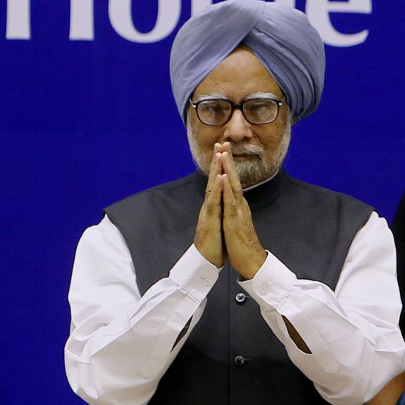 In this file photo from 2011, then Prime Minister Manmohan Singh addresses a press conference after attending the G-20 summit in Cannes in France. File photo: PTI