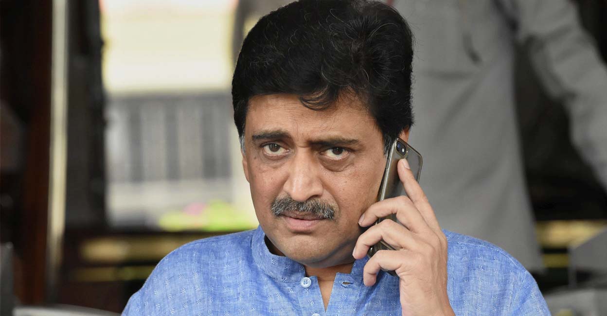 Ashok Chavan at Parliament House in New Delhi. File photo: PTI/Subhav Shukla