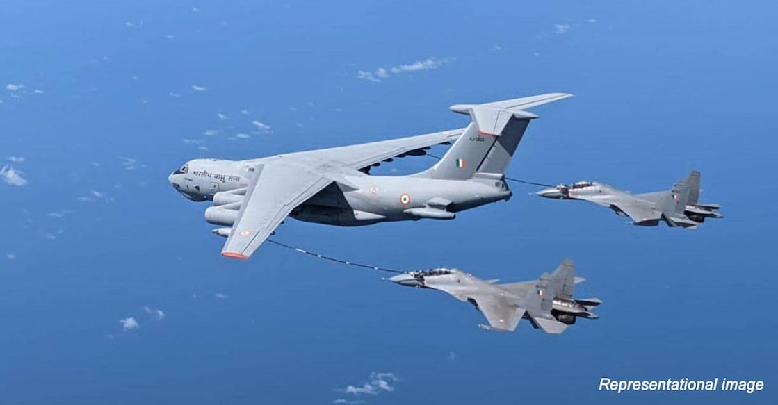 The DAC accorded AoN for procurement of flight refueller aircraft for enhancing the operational capabilities and reach of the Indian Air Force. Photo: Twitter/ @IAF_MCC