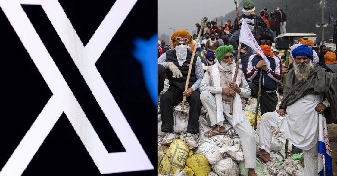 x-farmer-protest-ls The Ministry of Electronics and IT has ordered social media platforms to temporarily block 177 accounts that were linked to farmers' protests. Photos: 1)Representational image, 2)File/ PTI.