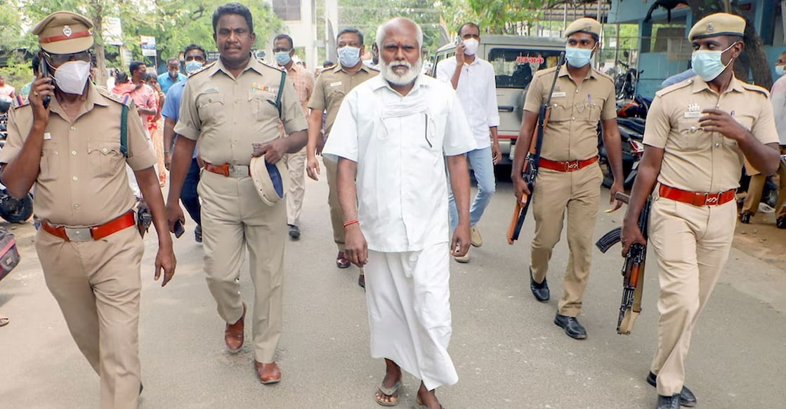 shanthan-ls Santhan, along with his fellow convicts were set free by the Supreme Court in 2022 after they served over 20 years of jail term in connection with the killing of the former Prime Minister near here in 1991. Photo: File/ Special arrangement.