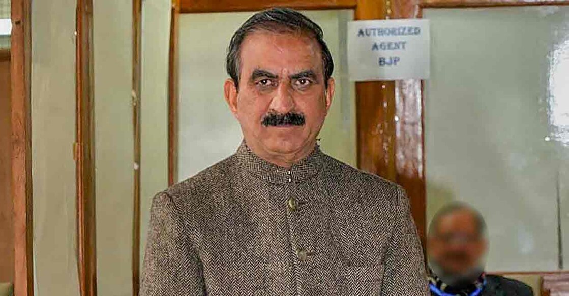  Himachal Pradesh Chief Minister Sukhvinder Singh Sukhu casts his vote for the Rajya Sabha elections, at Assembly complex in Shimla, Tuesday, Feb. 27, 2024. Photo: PTI