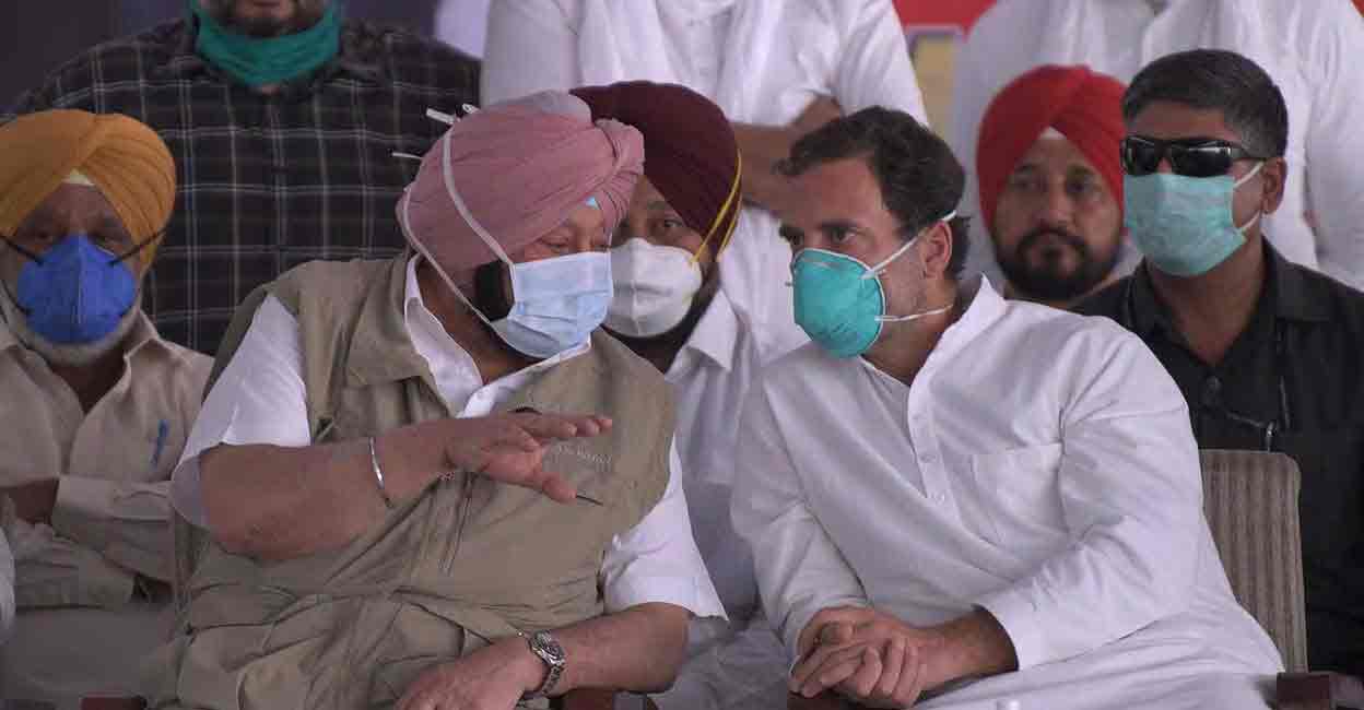 rahul-amarinder Capt Amrinder Singh with Rahul Gandhi. File photo: AFP
