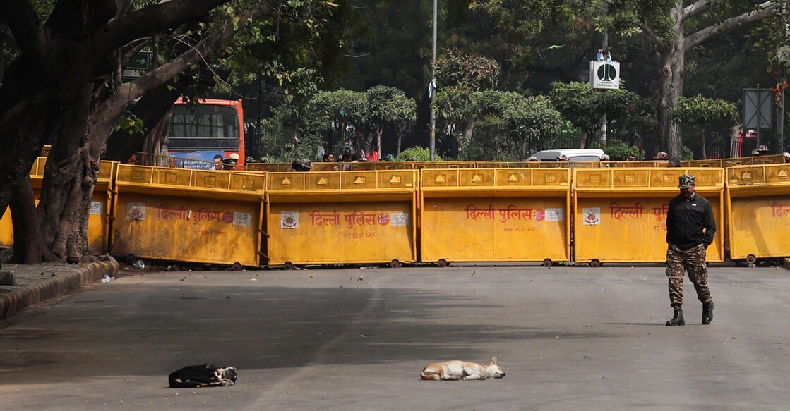 Police have permitted 5,000 farmers to gather at the ground but farmers' leaders said they could not promise to stick to that limit. Photo: Reuters. 