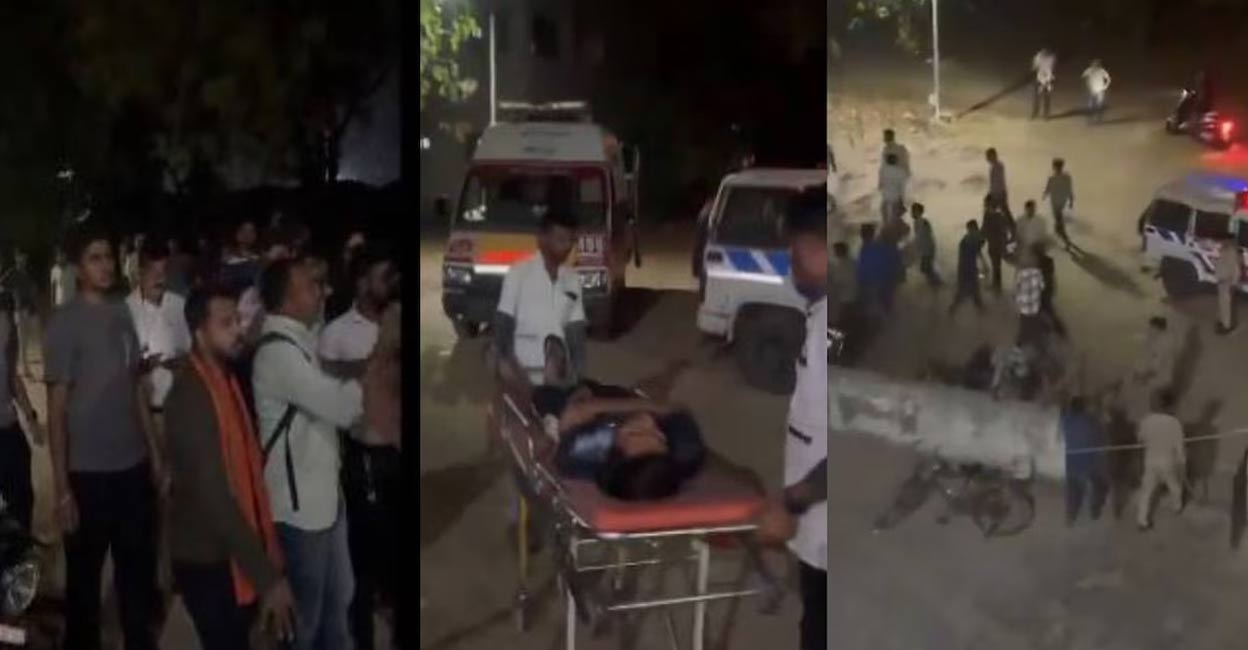 Two students one from Sri Lanka and another from Tajikistan were hospitalised after the incident which took place at the A-block hostel on Saturday night. Screengrab: South Asian Files/ X.