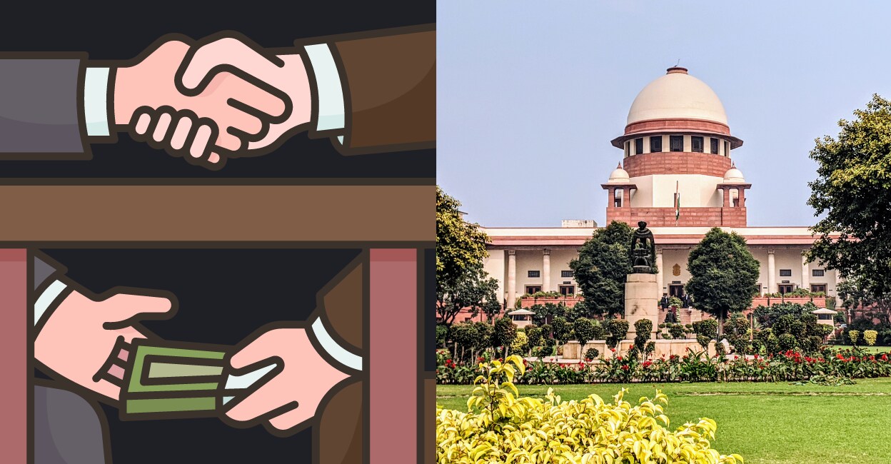 Pronouncing the verdict, the CJI said bribery is not protected by parliamentary privileges and the interpretation of the 1998 verdict is contrary to Articles 105 and 194 of the Constitution. Representational image: Canva.