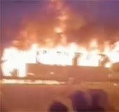 8 burnt to death as bus catches fire in Haryana