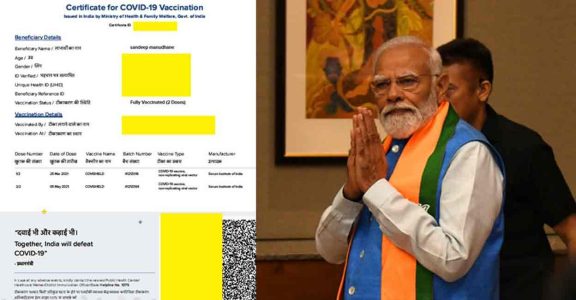 PM Modi's photo removed from CoWIN certificate amid Covishield ...