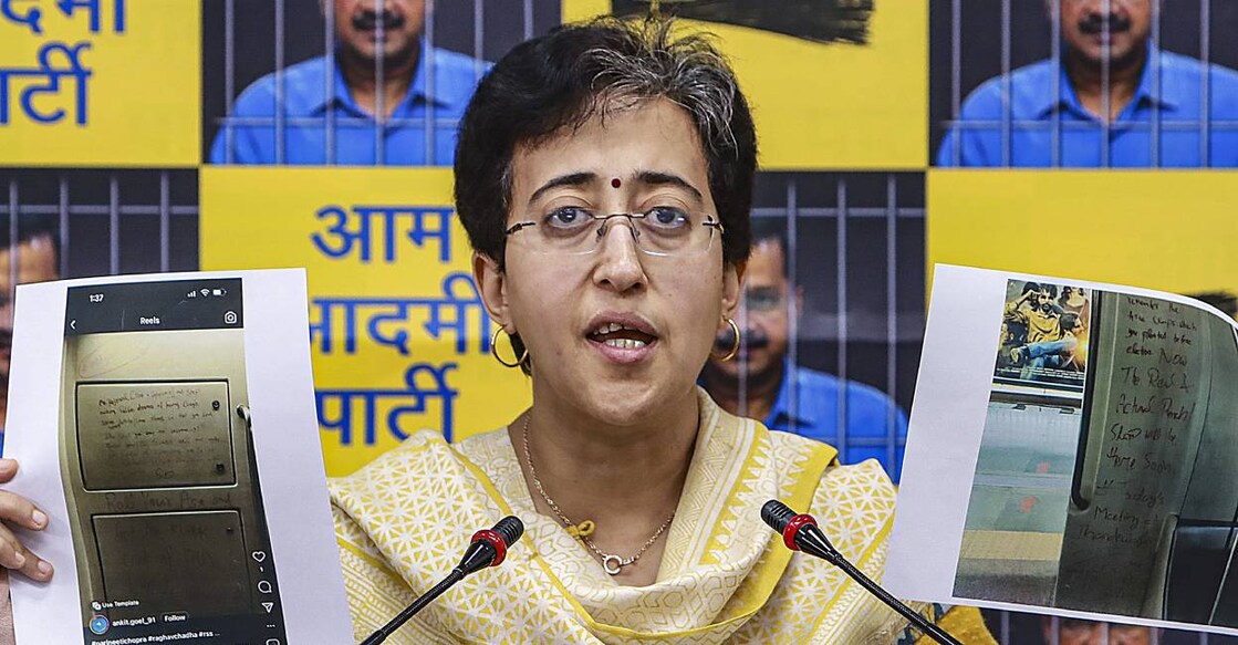 aap-atishi-c Aam Aadmi Party leader Atishi addresses a press conference, in New Delhi on Monday. Photo: PTI