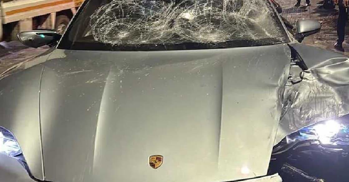 Image of the Porsche car involved accident. Photo: Special arrangement