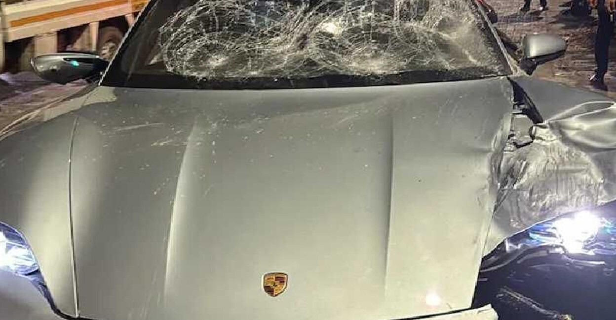 Image of the Porsche car involved accident. Photo: Special arrangement