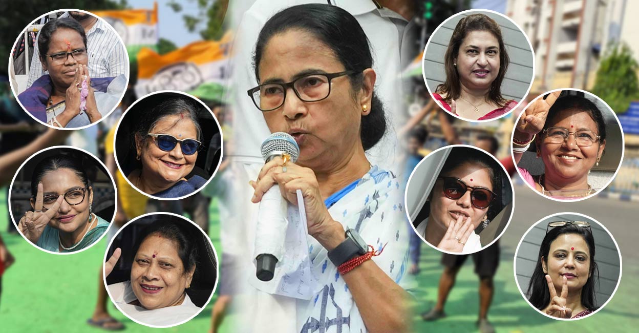 The list of candidates in the TMC camp swells with names of women just because they are the personal choices of the TMC leadership. Photo: PTI