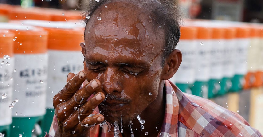 The national capital has been battling searing temperatures for several days. Photo: Reuters. 