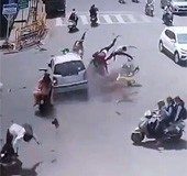 3 killed as speeding car rams down bikes in Kolhapur; CCTV footage of horrific accident