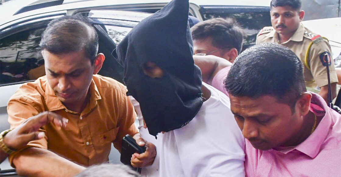 Mihir Shah being produced in a court in Mumbai. Photo: PTI