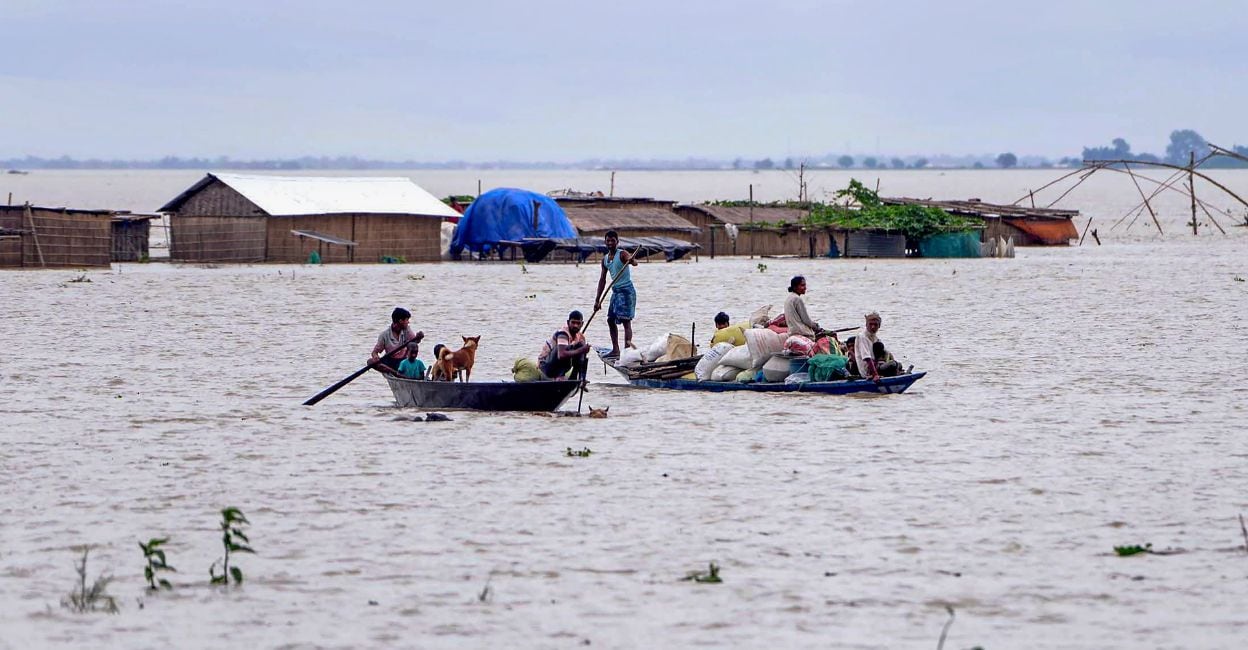 Assam floods: Over 6.71 lakh affected; IAF rescues 13 stranded fishermen