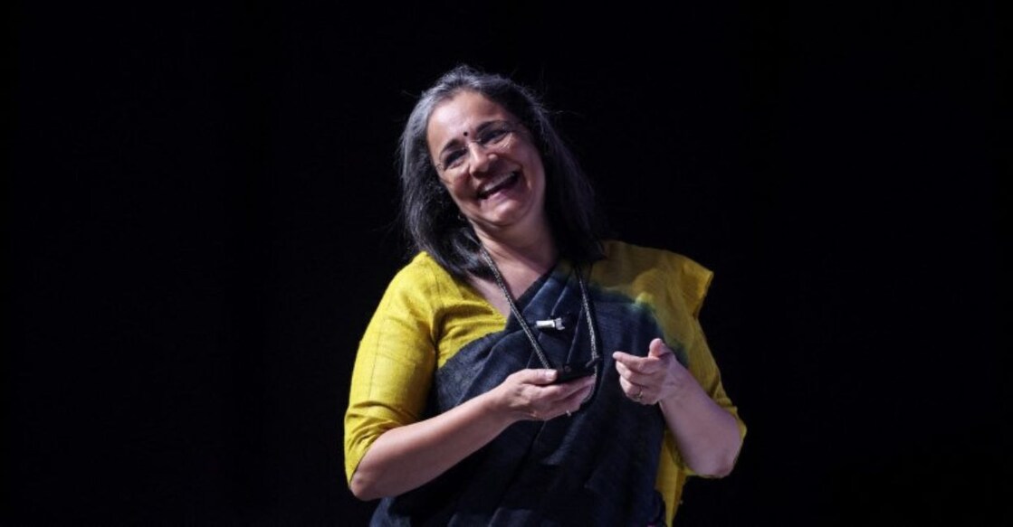Madhabi Puri Buch, Chairperson of SEBI, speaks at the Global Fintech Fest in Mumbai, India, September 21, 2022. Photo: Reuters/Francis Mascarenhas