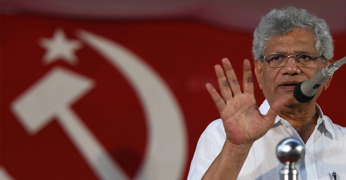 Sitaram Yechury. Photo: AFP/ARUN SANKAR. 