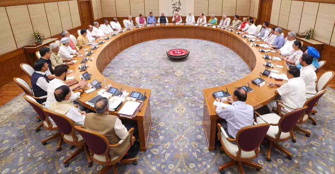 Union Cabinet meeting. File photo: Photo:@PIBTvpm/X