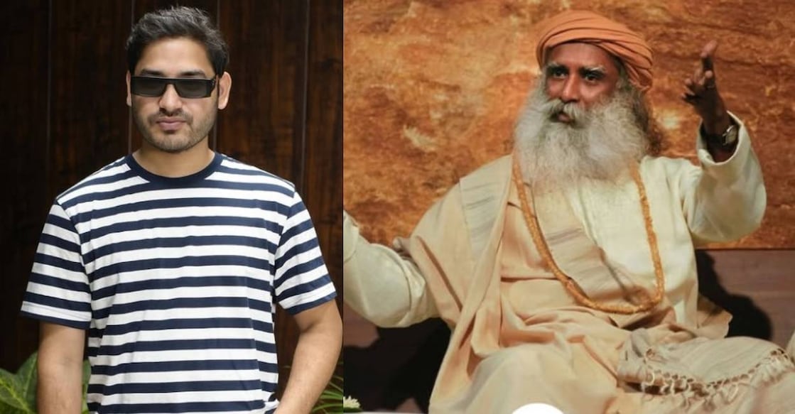 YouTuber Shyam Meera Singh and Sadhguru . Photo: Instagram