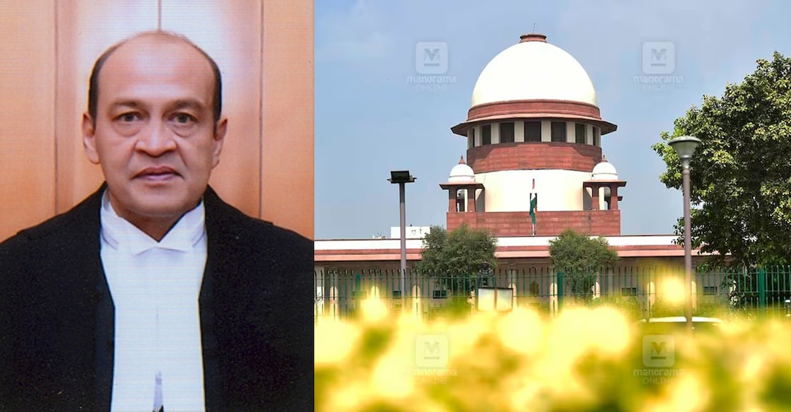 Delhi High Court Judge Yashwant Verma and Supreme Court. Photo: Manorama Online