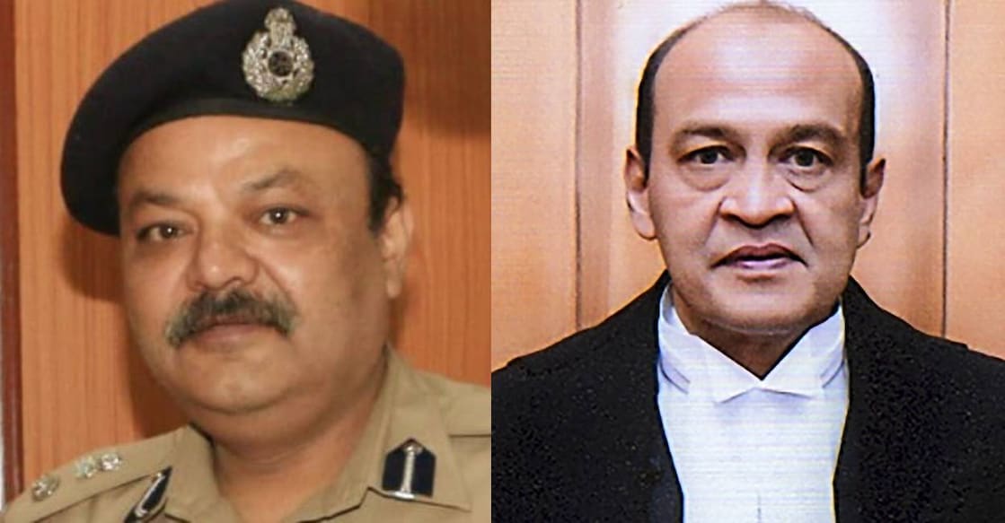 DFS chief Atul Garg and HC judge Yashwant Varma. Photo: IANS, PTI
