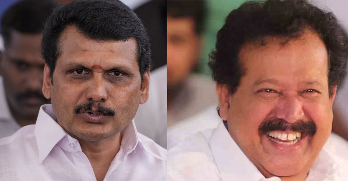 senthil ponmudy V Senthil Balaji, K Ponmudy. Photo: PTI/R Senthilkumar; @ka.ponmudi/facebook