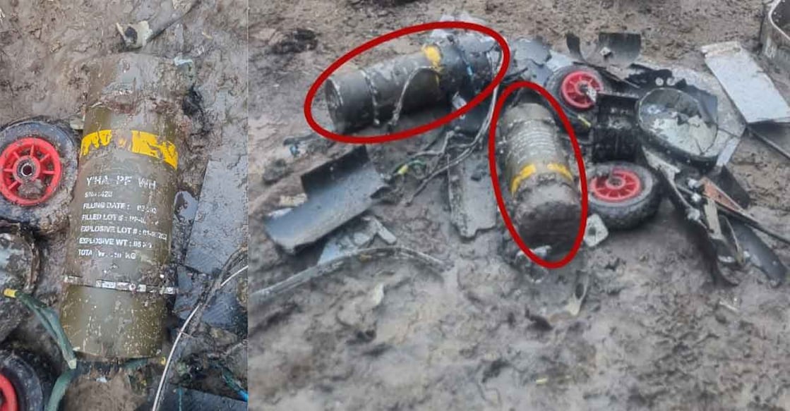 pakistan-drones Visuals shared by the Indian Army. Photo: X/ADG PI - INDIAN ARMY