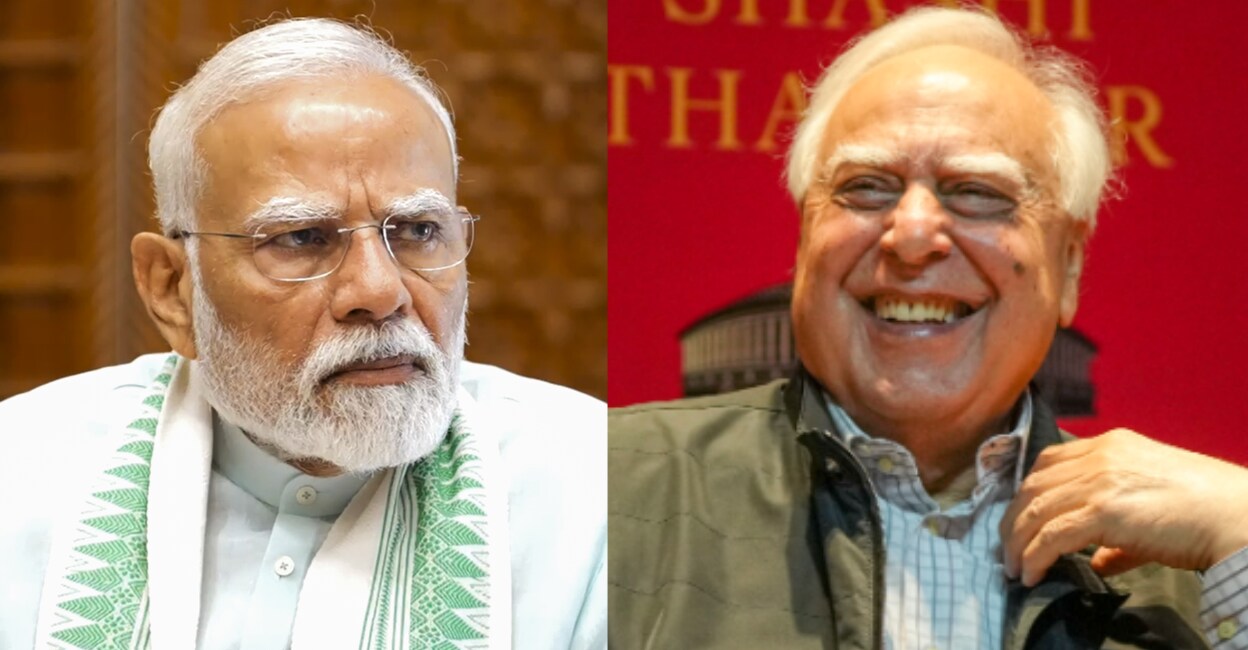 PM Modi, Kapil Sibal. File Photos: PTI. 