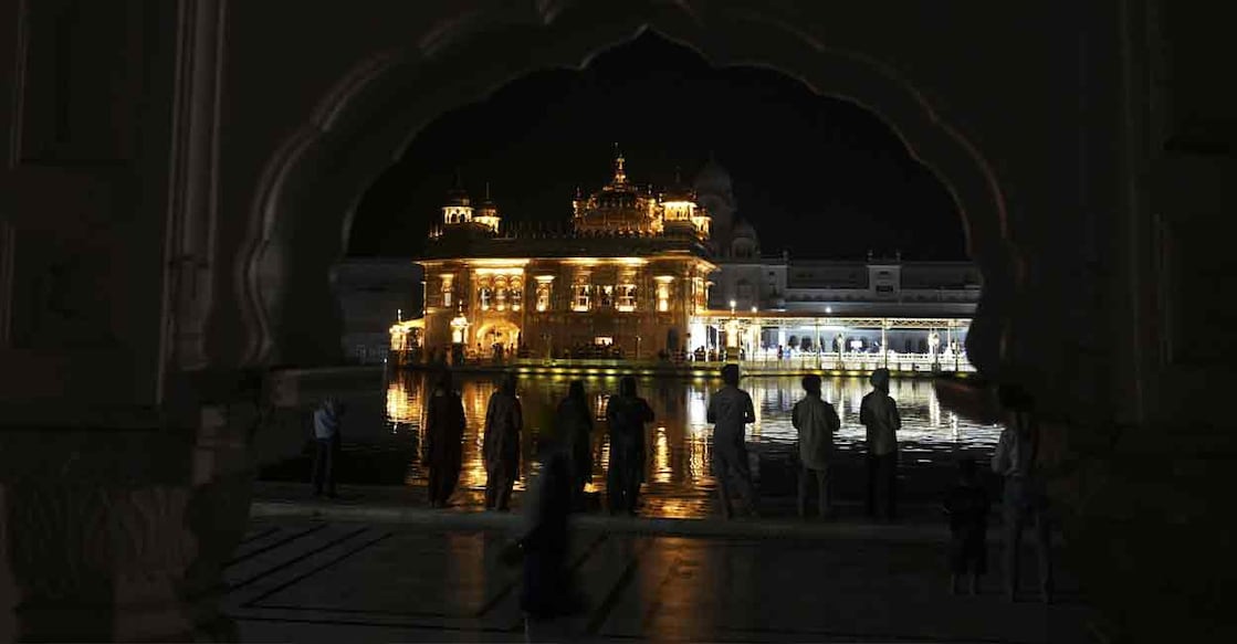 golden-temple-1248 The Golden Temple, lies in darkness during a blackout in Amritsar on May 8. File Photo: PTI