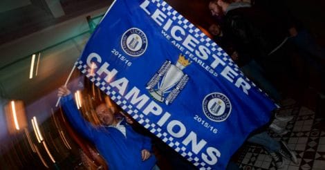 Leicester City celebrations