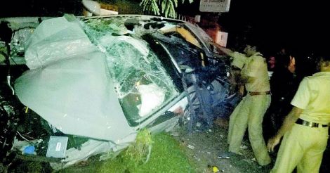 Youth killed as overspeeding car rams auto, turns turtle in Kerala capital