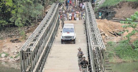 Kerala's first military-made Bailey bridge set to open in Enathu
