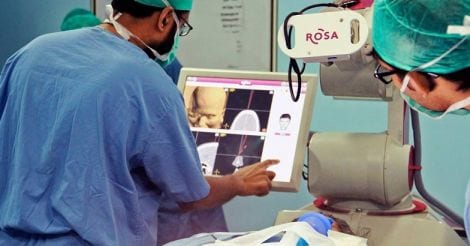 The procedure is the first robotic-assisted DBS implantation performed in Asia for Parkinson's disease. | Photo: Facebook