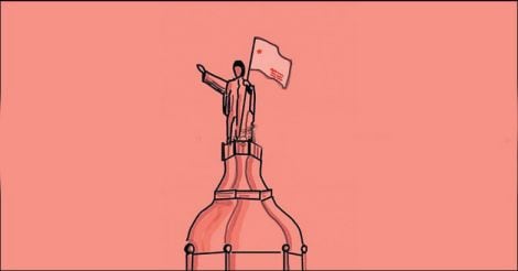 Photoshopped image of Jesus Christ carrying SFI flag triggers outrage 