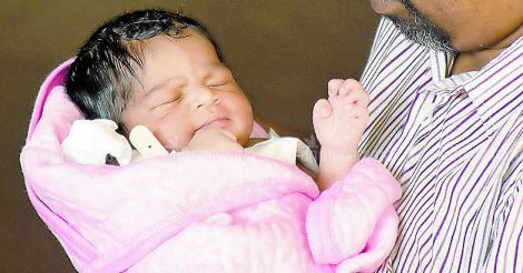 Kottayam's New Year baby is an angel born four minutes past midnight