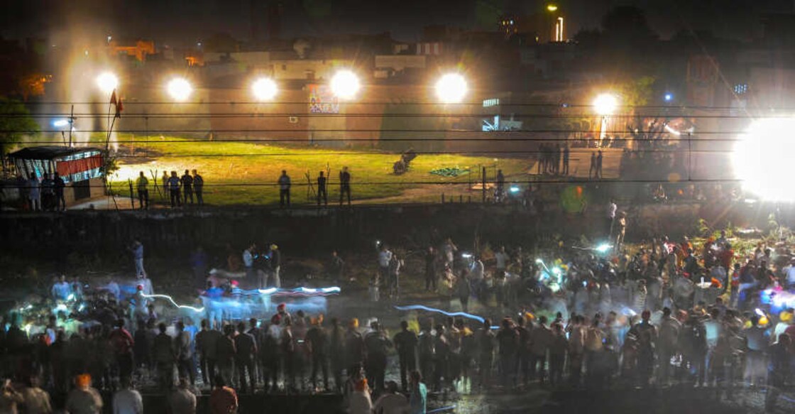 50 dead as train runs over Dussehra revellers in Punjab