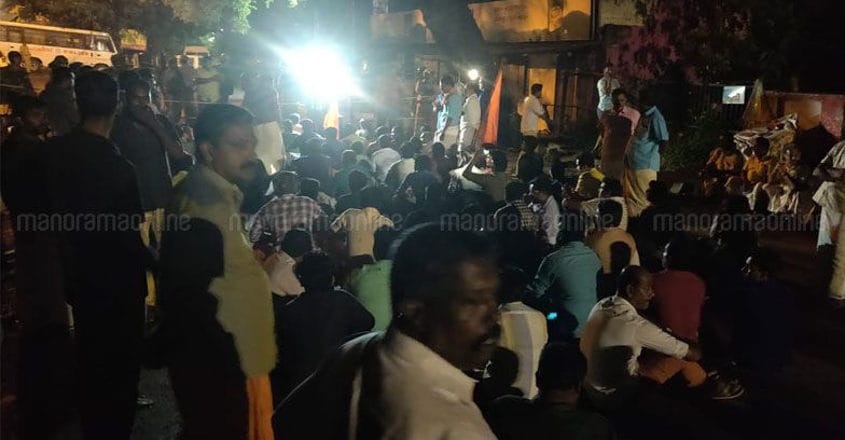 Around 60 arrested after unprecedented protests at Sabarimala Around 60 arrested after unprecedented protests at Sabarimala