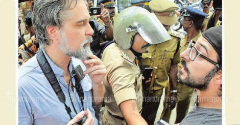  Foreign nationals & Law College students court trouble on V-day