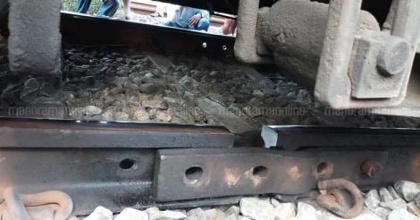  Rupture on rail line puts the brakes on train services to Shoranur