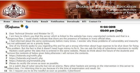 Tech education board ignores hacking threat to its site