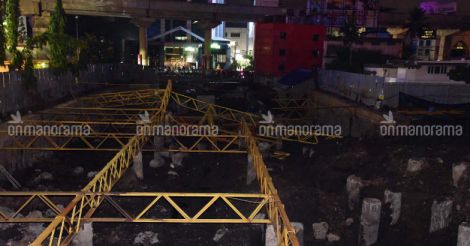 Under-construction building caves in Kochi, metro services suspended