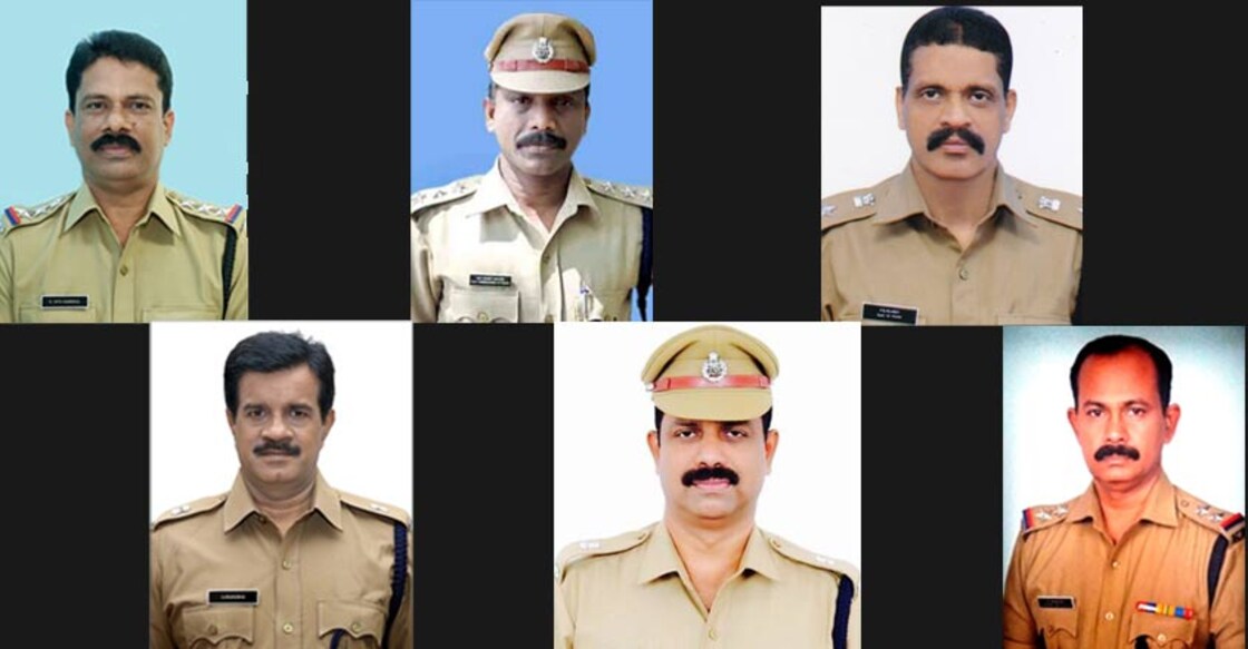 President's medal for six police officers from Kerala
