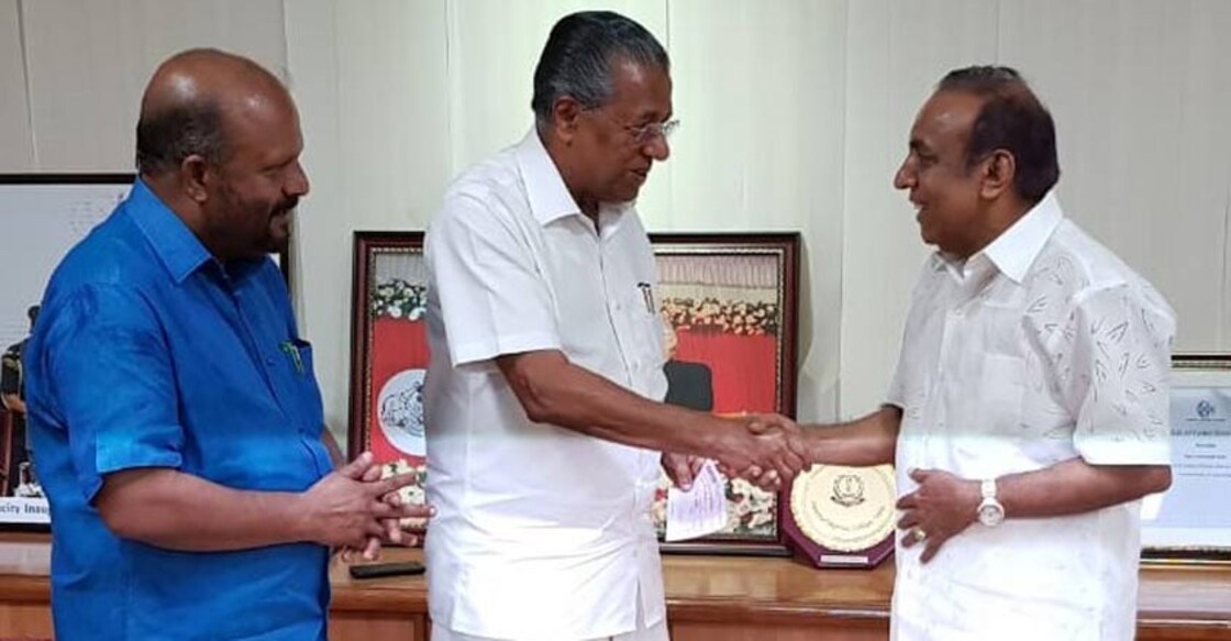 Ravi Pillai contributes Rs 5 crore to CM's relief fund