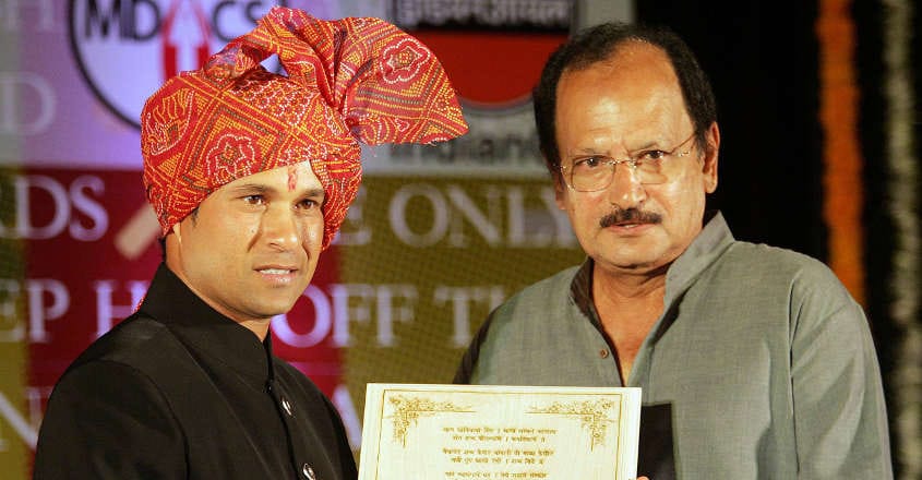 Wadekar with Tendulkar Wadekar with Tendulkar