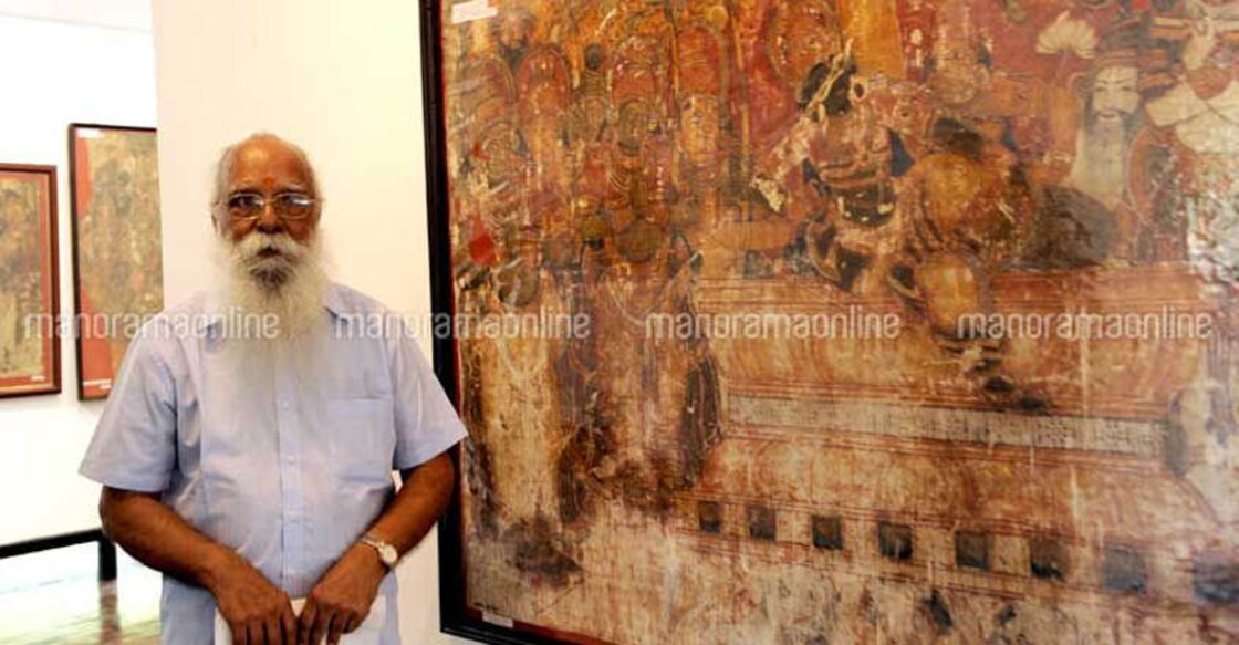 Renowned mural painter KK Warrier dies