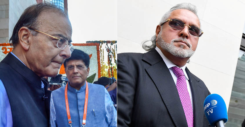 Mallya-Jaitley meeting in Parliament corridors sparks controversy