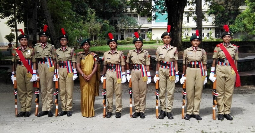 TKM NCC cadets welcome group commander