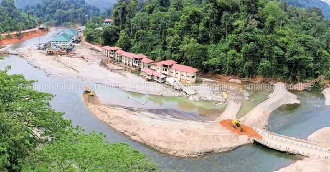 Temporary path ready for Sabarimala devotees